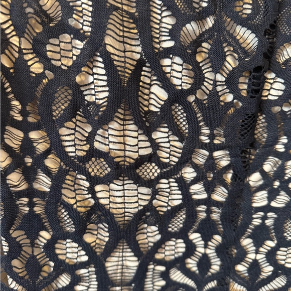 dressbarn Black Lace Overlay Midi Dress - Picture 8 of 8